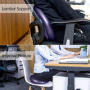 Powertrain Yoga Stability Disc w/ Pump Home Gym Pilate Balance Trainer - Purple - ONLINE ONLY