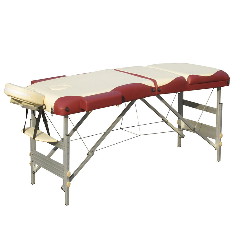 YES4HOMES 3 Fold Portable Aluminium Massage Table Massage Bed Beauty Therapy - Online Only