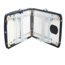 YES4HOMES 3 Fold Portable Aluminium Massage Table Massage Bed Beauty Therapy Black - Online Only