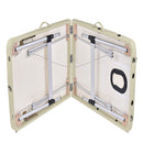 YES4HOMES 3 Fold Portable Aluminium Massage Table Massage Bed Beauty Therapy Beige - Online Only