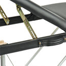 YES4HOMES Black 3 Fold Portable Aluminium Massage Table Massage Bed Beauty Therapy - Online Only