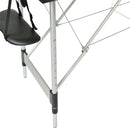 YES4HOMES Black 3 Fold Portable Aluminium Massage Table Massage Bed Beauty Therapy - Online Only