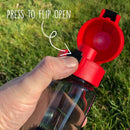 Tinc Black Leak Proof Flip and Clip Water Bottle (Online Only)