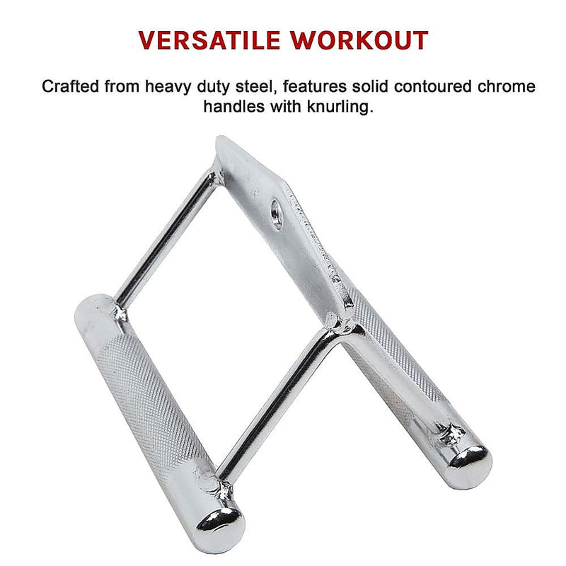 Close Grip Seated Row Handle Bar Triangle Cable Attachment [ONLINE ONLY]