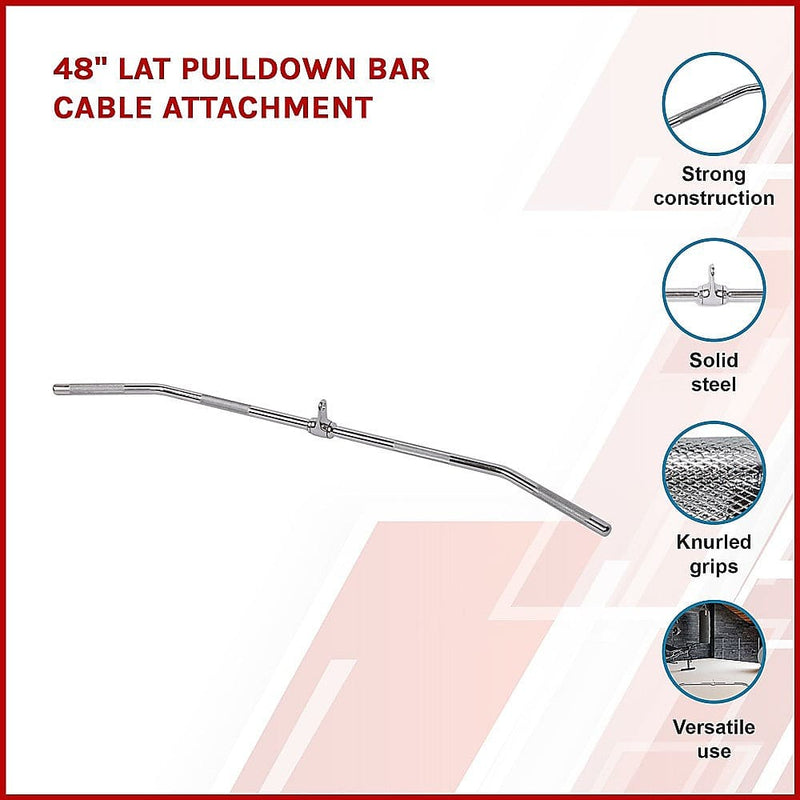 48" Lat Pulldown Bar Cable Attachment [ONLINE ONLY]