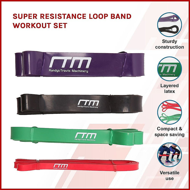 Super Resistance Loop Band Workout Set [ONLINE ONLY]