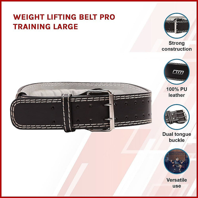 Weight Lifting Belt Pro Training Large [ONLINE ONLY]