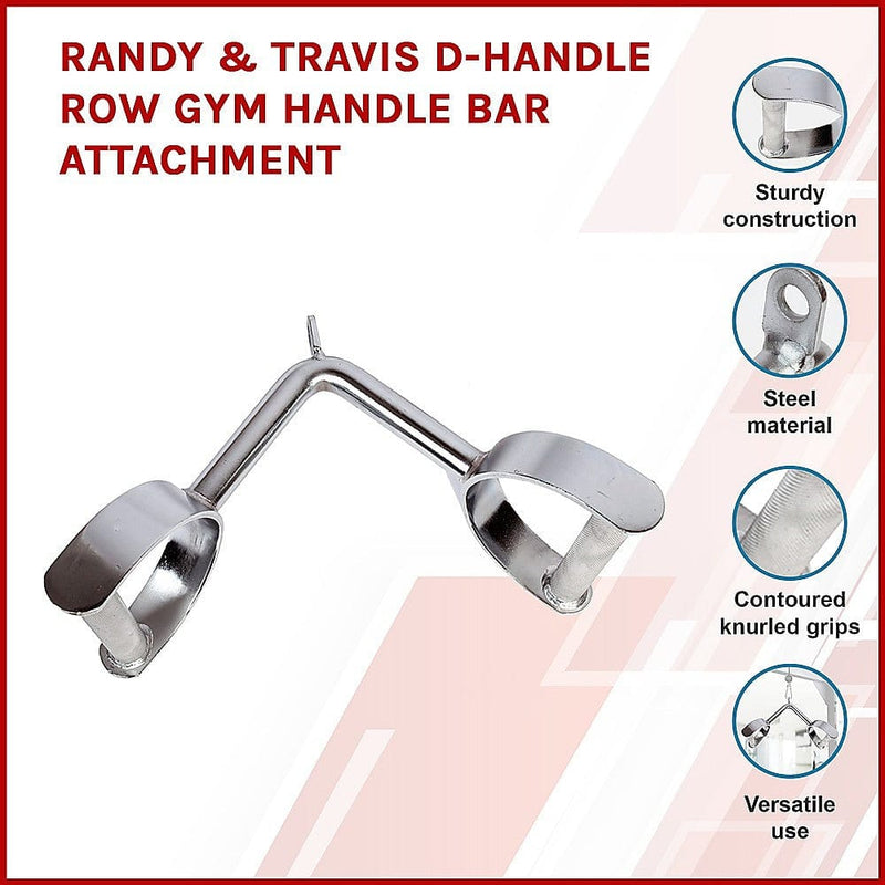 Randy & Travis D-Handle Row Gym Handle Bar Attachment [ONLINE ONLY]