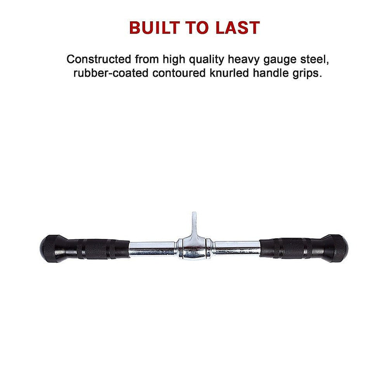 Randy & Travis Rubber Coated Solid Straight Bar Attachment [ONLINE ONLY]