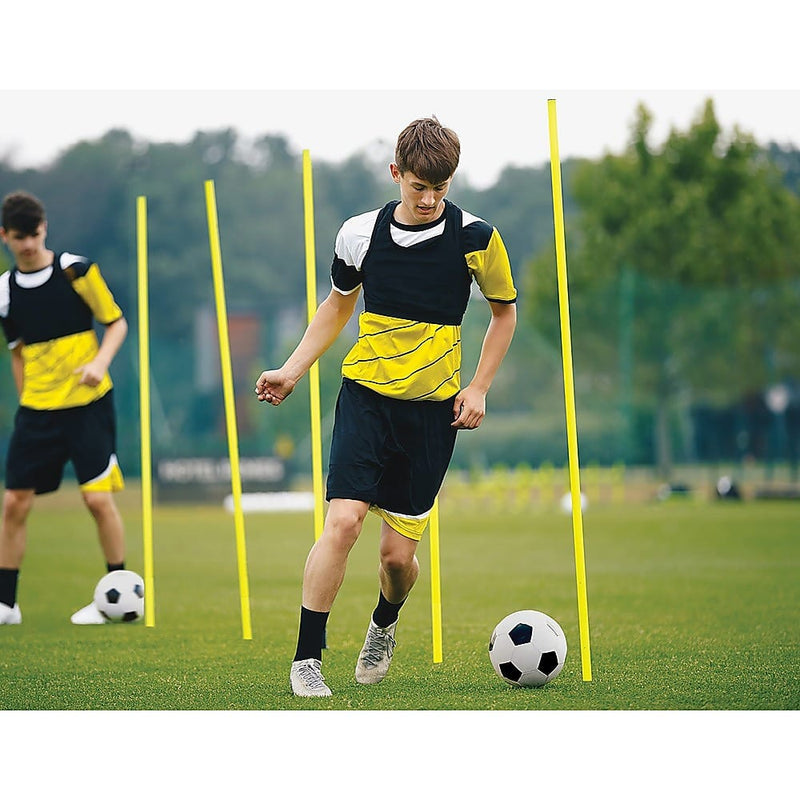 Agility Slalom Training Poles Soccer Rugby Set [ONLINE ONLY]