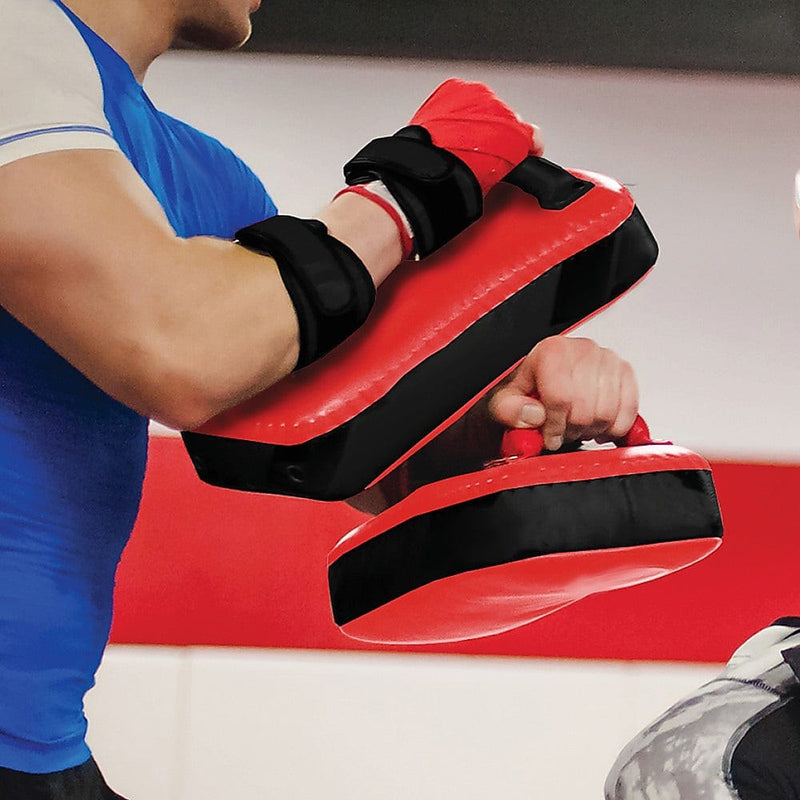 2 x Thai Boxing Punch Focus Pad Mitts Training Hit Strike Shield [ONLINE ONLY]