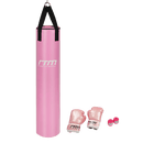 70lb Red Heavy Bag Kit Punching Boxing Bag Gloves Hand Wraps [ONLINE ONLY]