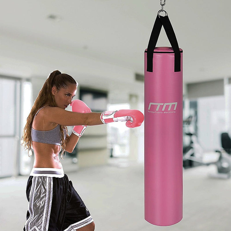 70lb Red Heavy Bag Kit Punching Boxing Bag Gloves Hand Wraps [ONLINE ONLY]