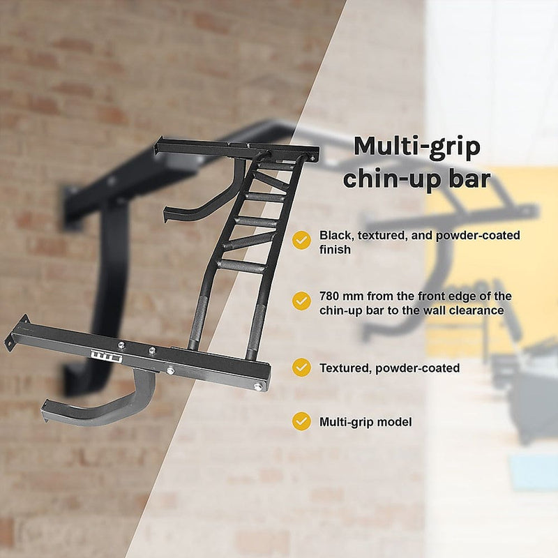 Wall Mounted Multi Grip Chin Up Bar [ONLINE ONLY]