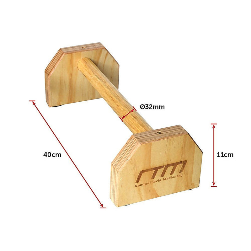 Wooden Parallette Bars Push Up & Dip Workouts [ONLINE ONLY]