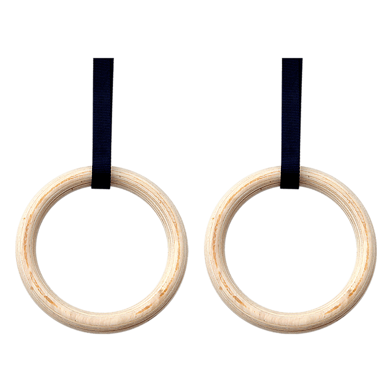 32mm Wooden Gymnastic Rings Olympic Gym Rings [ONLINE ONLY] Strength Training