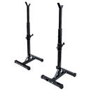 Pair of Adjustable Squat Rack Sturdy Steel Barbell Bench Press Stands GYM/HOME (Online Only)