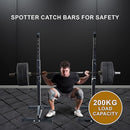 Pair of Adjustable Squat Rack Sturdy Steel Barbell Bench Press Stands GYM/HOME (Online Only)