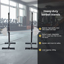 Pair of Adjustable Squat Rack Sturdy Steel Barbell Bench Press Stands GYM/HOME (Online Only)