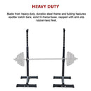 Pair of Adjustable Squat Rack Sturdy Steel Barbell Bench Press Stands GYM/HOME (Online Only)