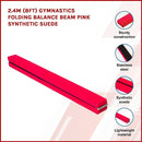 2.4m (8FT) Gymnastics Folding Balance Beam Pink [ONLINE ONLY]