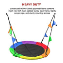 1m Tree Swing in Multi-Color Rainbow Kids Indoor/Outdoor Round Mat Saucer Swing  - ONLINE ONLY