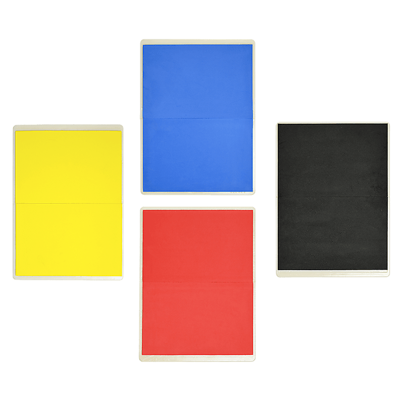 Martial Arts Supply Rebreakable Board Taekwondo, MMA, Karate-Set: Yellow, Blue, Red & Black [ONLINE ONLY]