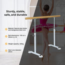 Wooden Portable Ballet Bar Stretch Barre Dance Bar 1.5M Freestanding Ballet Bar [ONLINE ONLY]