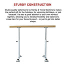 Wooden Portable Ballet Bar Stretch Barre Dance Bar 1.5M Freestanding Ballet Bar [ONLINE ONLY]