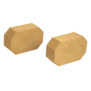 Natural Cork Octagon Yoga Blocks Brick Exercise 2 pcs Set Eco Non-Slip [ONLINE ONLY]