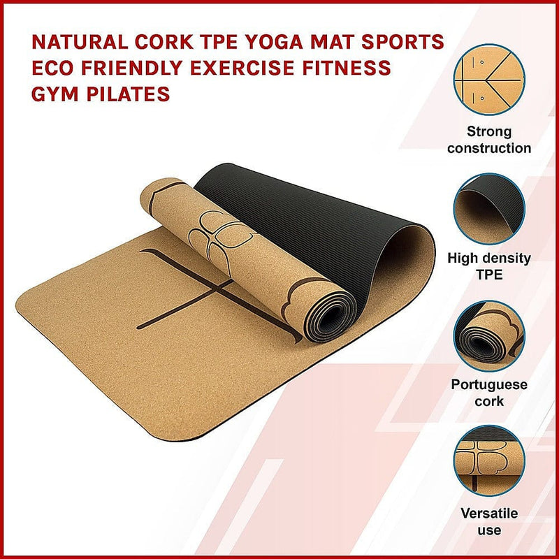Natural Cork TPE Yoga Mat [ONLINE ONLY]