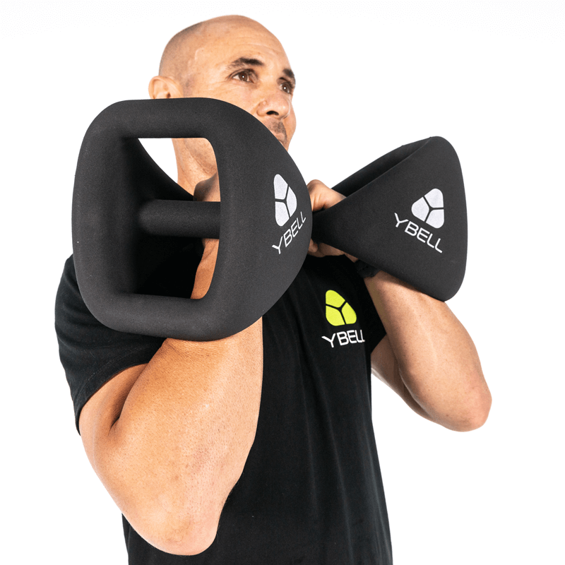 YBELL Neo - Y Bell is a kettlebell, dumbbell, double grip med ball, push up stand all in one.