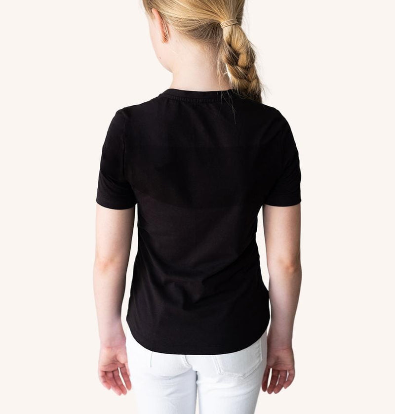 Swedish Posture Unisex Kid's Alignment Posture T-Shirt Posture Corrector For Kids - Black or White