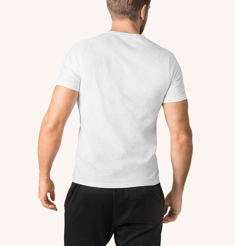 Swedish Posture Men's Posture Cotton T-Shirt Posture Corrector, Black or White