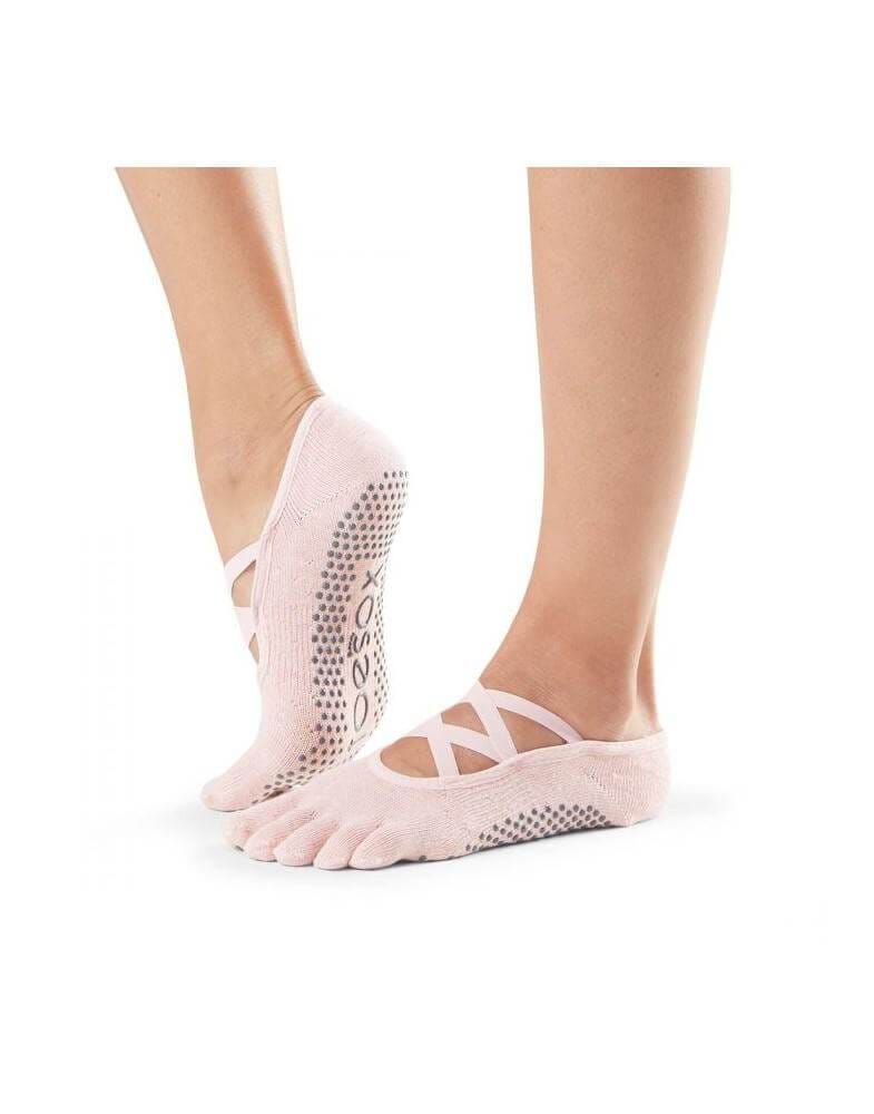 ELLE Grip Full Toe Sock, Pink