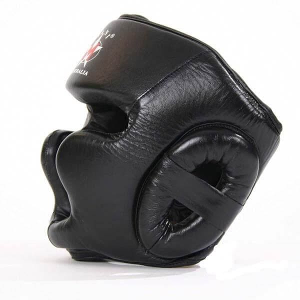 Deluxe Leather Full Face Pre-Moulded Head Guard
