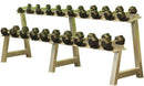 2 Tier Long Horizontal Dumbbell Rack - Clearance Sale - 1 Item Left