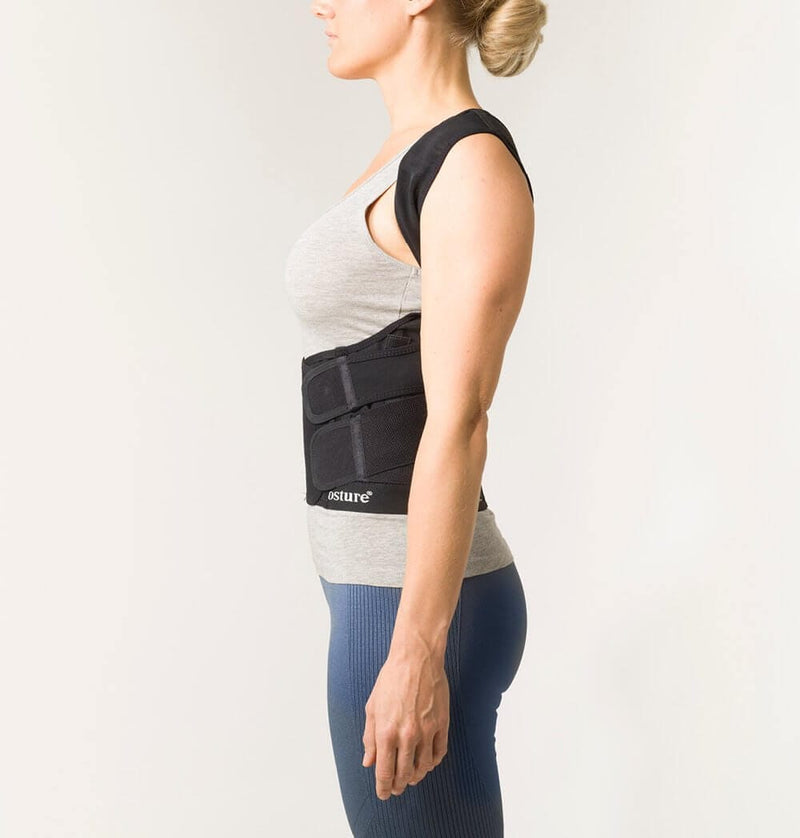 Swedish Posture Unisex Position Vest Posture Corrector, Black