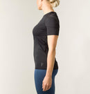 Swedish Posture - Reminder Posture T-Shirt for Women - Posture Corrector, Black or White