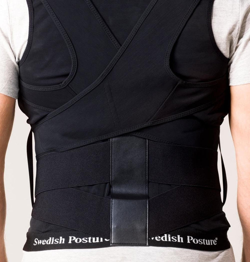 Swedish Posture Unisex Position Vest Posture Corrector, Black