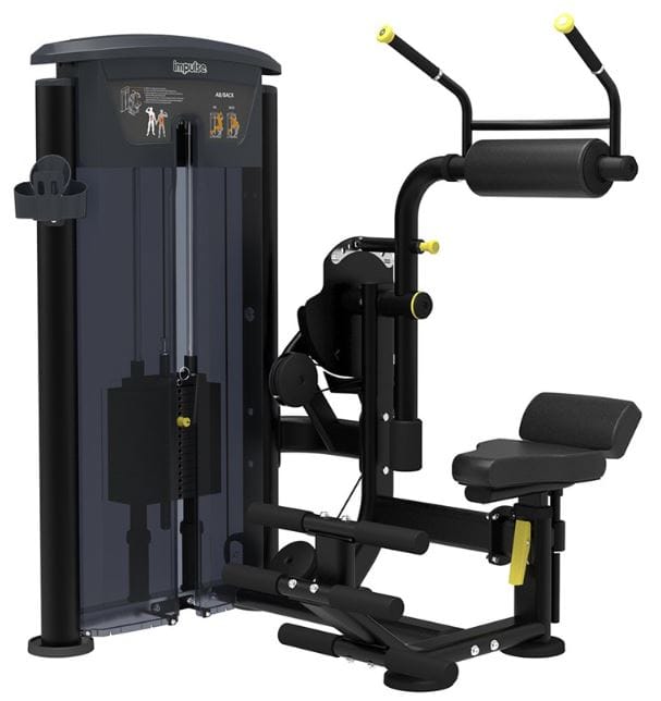 Impulse Full Commercial Pin Loaded ABDOMINAL/Back Extension 200Lb Stack IT9534