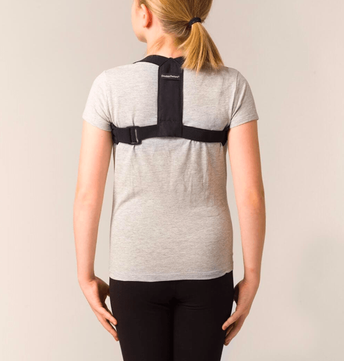Swedish Posture Unisex Kid's Alignment Posture T-Shirt Posture Corrector  For Kids - Black or White