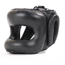 Full Face Leather Metal Frame Head Guard