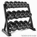 Compact 3 Tier Dumbbell Rack