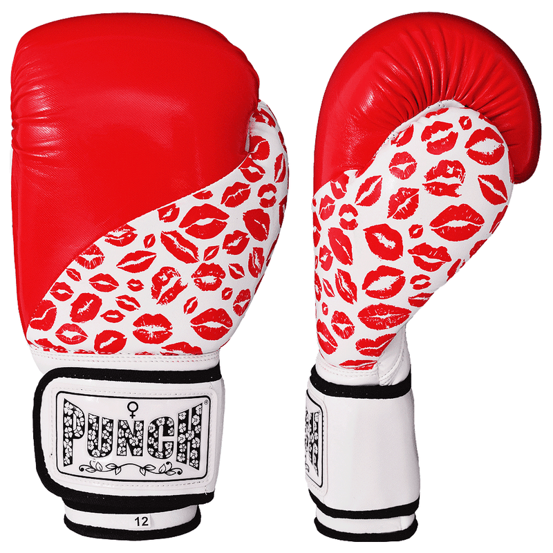 Punch Womens Boxing Gloves - Skull Art or Gold Cross Art